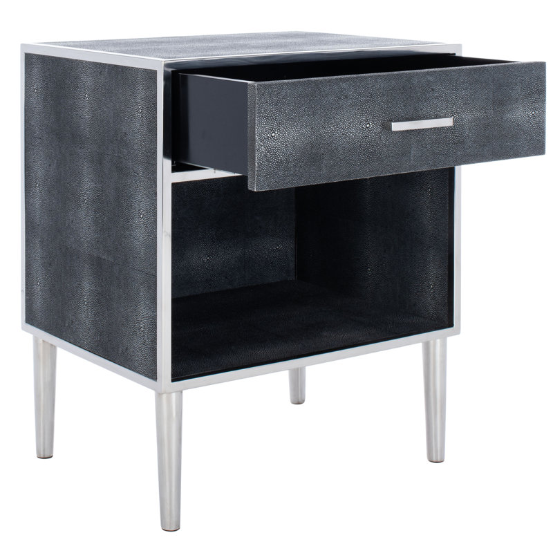 Chevet 1 tiroir Shagreen