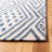 Roswell Hand Tufted Wool/Cotton Southwestern Rug in Ivory/Navy-881185909