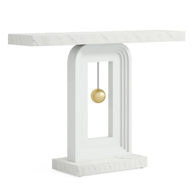 Modern Console Table With Geometric Base