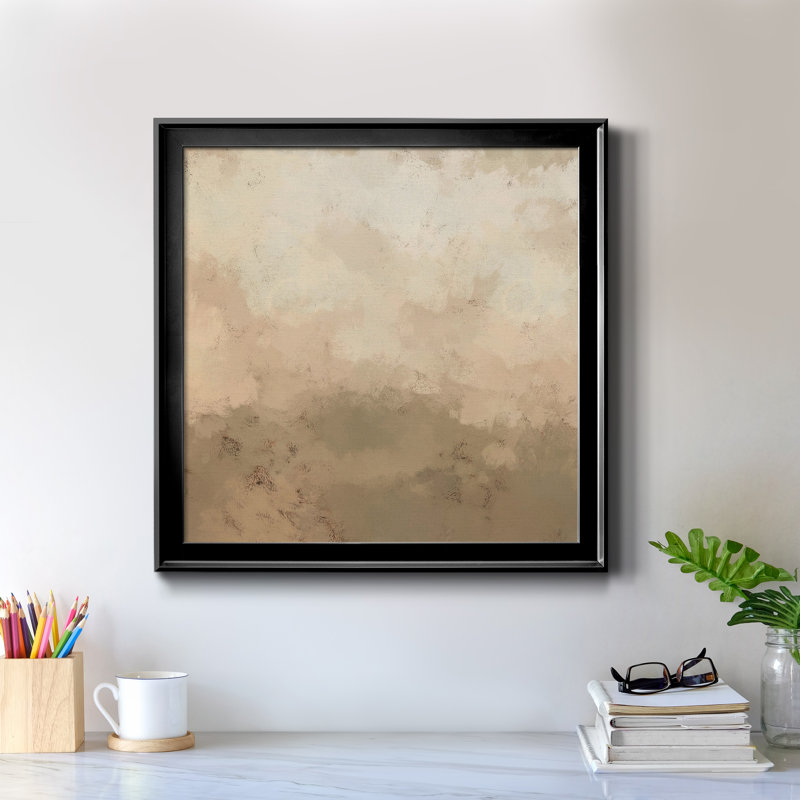 Freeform III - reproduction encadrée de qualité supérieure - prête à être accrochée, Toile avec cadre noir, Pas de tapis