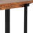 Mango Wood And Iron Dining Bench, Modern Industrial Style, Construction, Brown, 53.38” X 13.47” 17.72 Handcrafted & Flair, Long-Lasting, 53.38”W 13.47”D 17.72”H, Brown