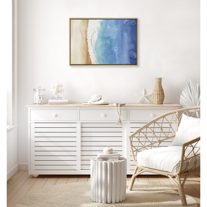 «Ocean Wake» par Julie Maida, reproduction d'art sur toile encadrée, H 23 po x l 33 po x P 1,62 po