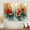 Coucher de soleil sur les fleurs de fuschia II - Fuschia, reproduction d'art sur toile