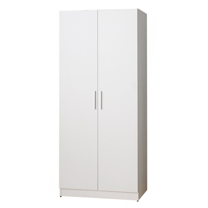 Mia Range-chaussures haut avec six tablettes en blanc
