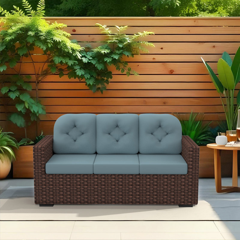 Coussin de canapé de patio intérieur / extérieur, Bleu très foncé
