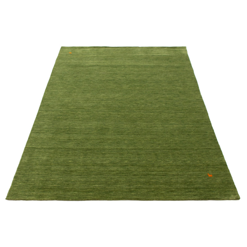 Tapis vert Kashkuli Gabbeh 6 pi 4 po x 9 pi 8 po