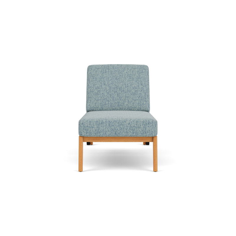 Alpine Outdoor Teak Chaise Lounge, Serene Ocean