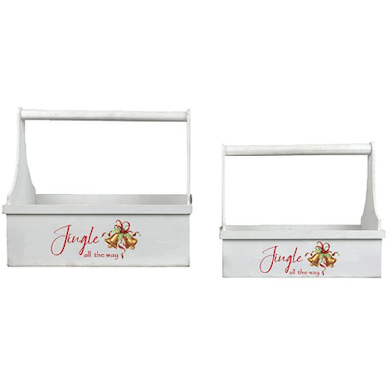 The Holiday Aisle® Decorative Bin, 14" H x 12" W x 6" D