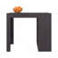 Îlot de cuisine, 4 tablettes, wengé noir