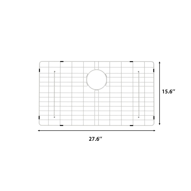 Grille d'évier en acier inoxydable, grille inférieure pour évier de cuisine