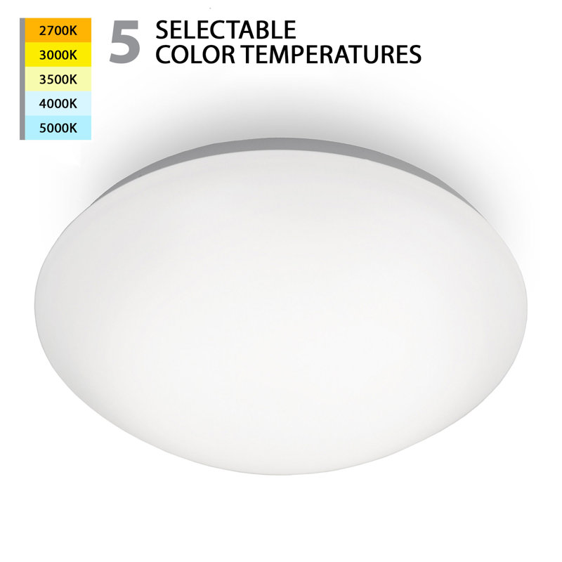 Plafonnier encastré 1 lumière Glo, H 3 po x l 11,75 po x P 11,75 po