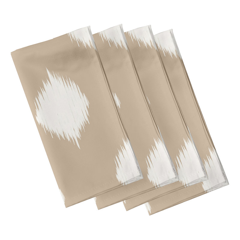 Trebino Ikat Lattice Napkins, Brown