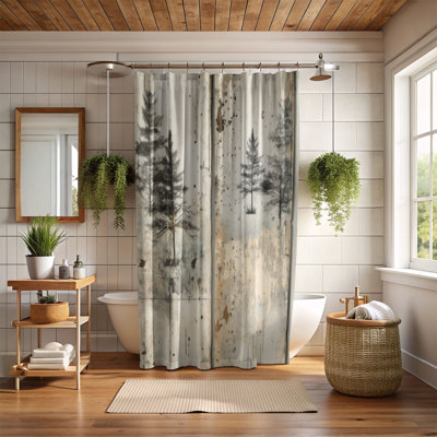 Winter Branches - Premium Shower Curtain