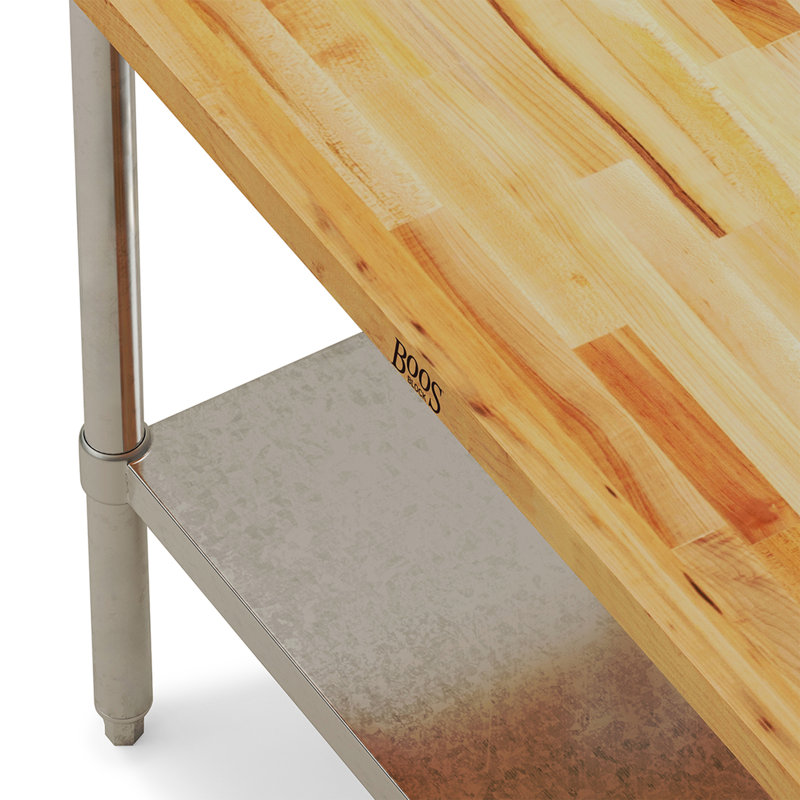 John Boos High-Quality Top Work Table, 36" H x 48" W x 24" D