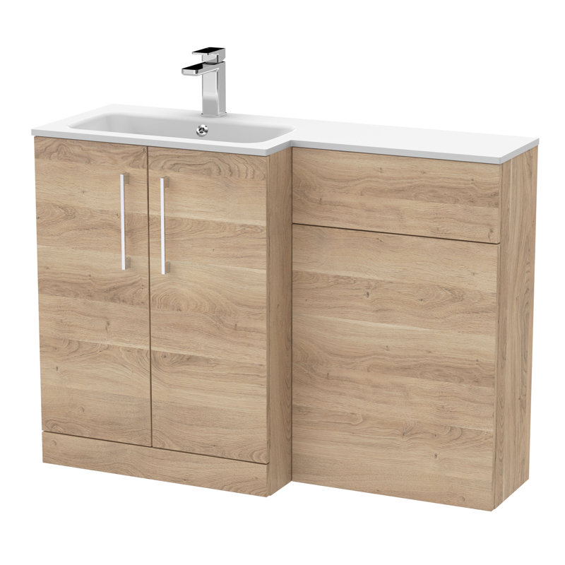 Teriq 1105 mm Bathroom Vanity, Bleached Oak