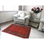 Tapis rouge rectangulaire unique de 3 pi 11 po x 5 pi 9 po Righley