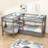 Kids Twin Over Twin Bunk Bed with Drawers-70556386