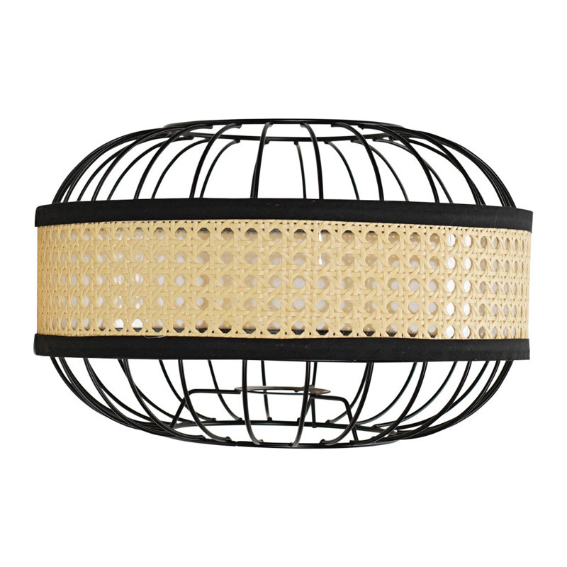 Adheesh 1 - Light Geometric Lamp Shade, Black