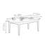 Table basse elliptique minimaliste en bois massif