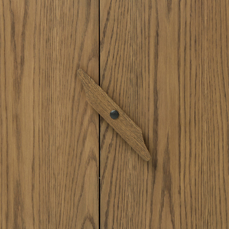 Bedford Media Console-Warm Natural Oak