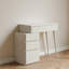 Bureau en bois blanc sans miroir 80Cm
