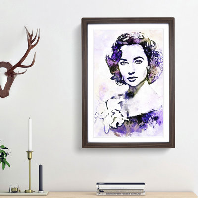 Elizabeth Taylor in Abstract - Picture Frame Painting Print