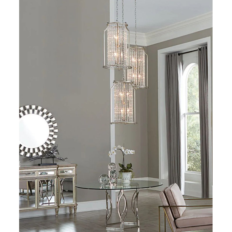 Lustre géométrique 6 lumières unique Joines