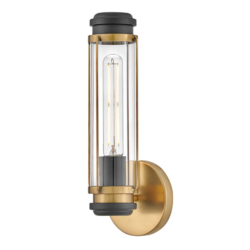 Masthead Single Light Bath Vanity Sconce, Heritage Brass