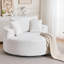Fauteuil demi-tonneau pivotant en chenille-332416682