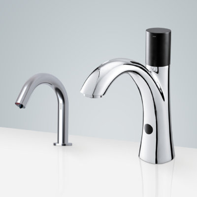 BathSelect Chrome Toulouse Touchless Faucet & Automatic Soap Dispenser