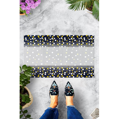 Durable PVC Doormat, Non-Slip Underside, 15.7 x 23.6 inches | 100% PVC Material, Machine Washable at 86°F | Perfect for Indoor & Outdoor Use, Easy to Clean, Stylish & Functional Welcome Mat