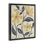 «Curved Bungalow Flowers», art mural encadré sur toile flottante brune, design par June Erica Vess