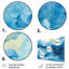 «Blue Tidal Ripple Symphony», art mural abstrait en métal-23076620