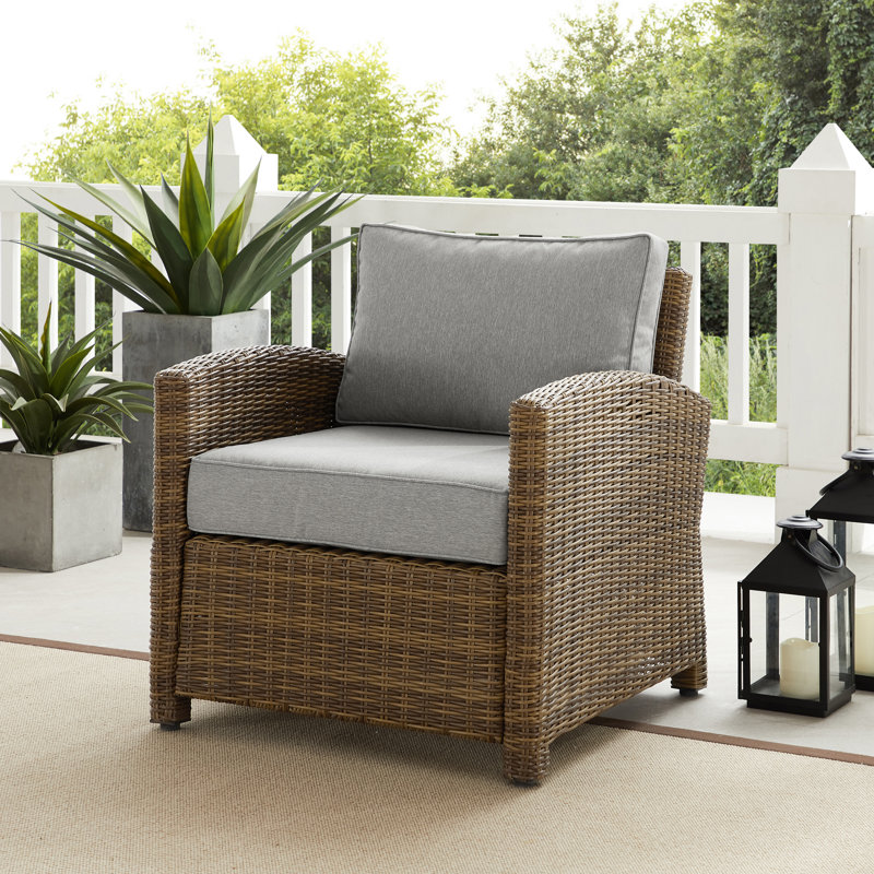 Upholstered Armchair, Gray