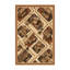 Tapis patchwork traditionnel lavable à la machine brun clair Warleigh-1008060840