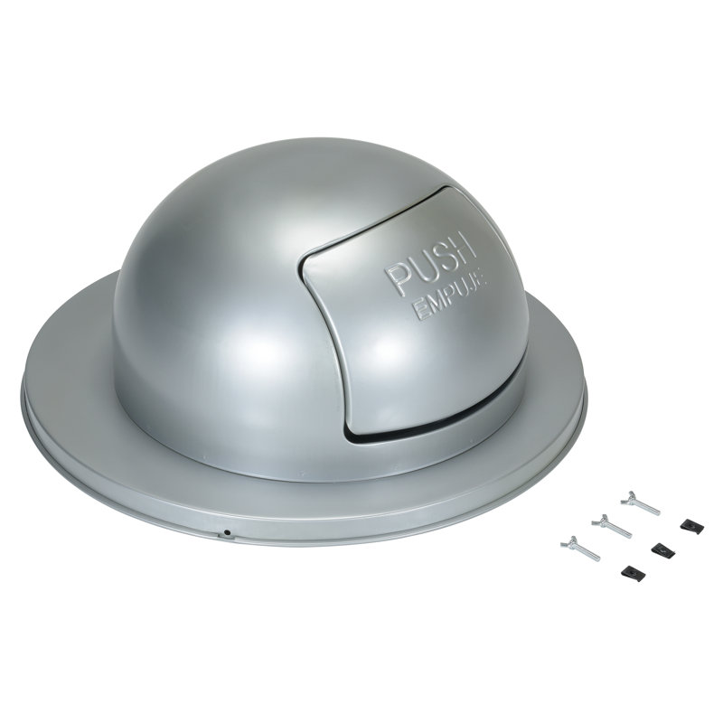 Dessus d'élimination des déchets pour tambour, Gris