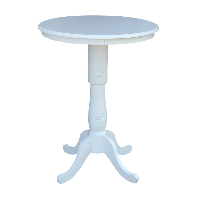 Mosteller Solid Wood Dining Table, White, 42" H x 30" W x 30" D