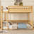 Twin XL over Queen Bunk Bed with Ladder & Safety Guardrails, Natural Wood Finish – Kids, Teens & Guest Bunk Bed-1463860464-1463860465