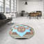 Tapis oriental bleu / noir / rose-1301496342