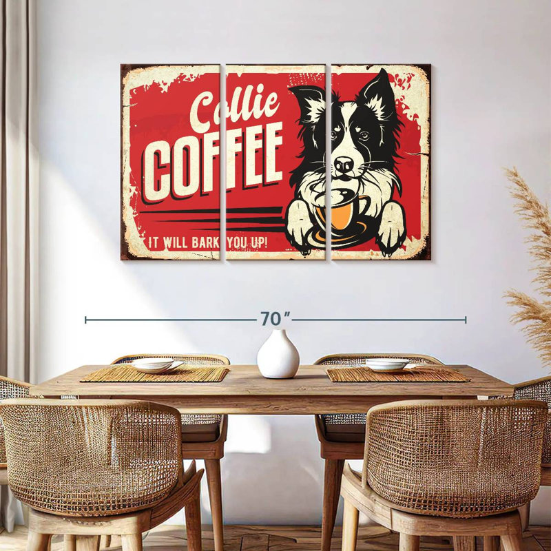 Kema Collie Coffee, 36" H x 57" W