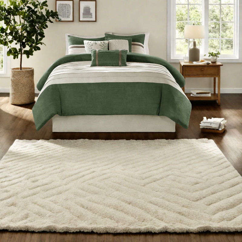 Ensembles de literie luxueux en faux suède, microsuède doux, grand vert pour les chambres élégantes