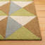 Glenwood Geometric Handmade Tufted Wool/Cotton Area Rug in Beige/Green-451052893