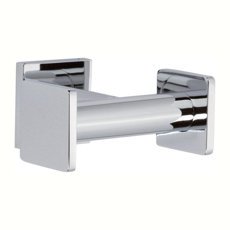 Dyad Double Robe Hook, Polished Chrome