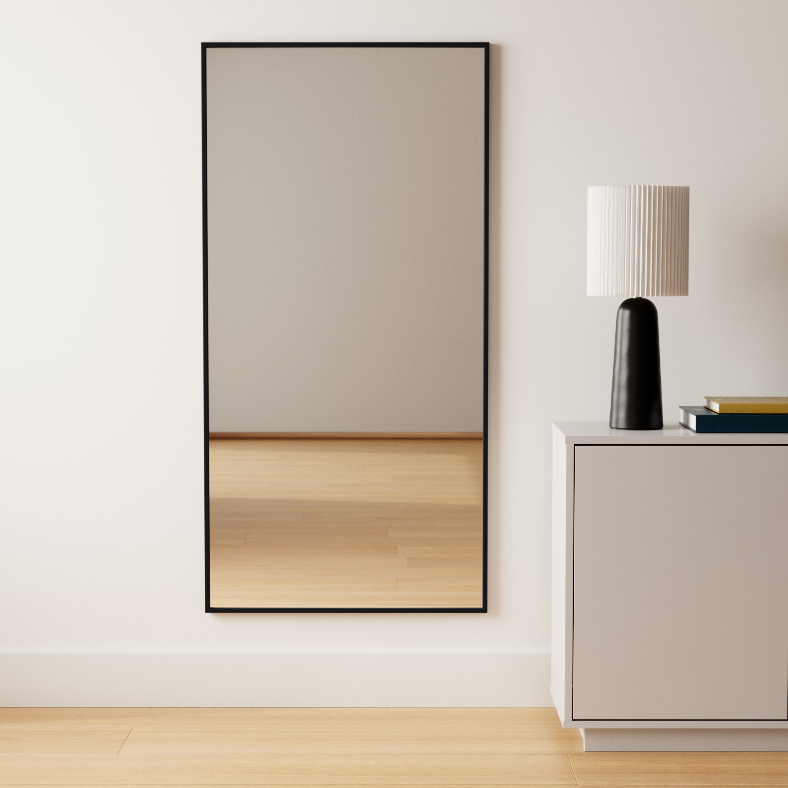 Sabine Accent Mirror, 60" x 30", Black