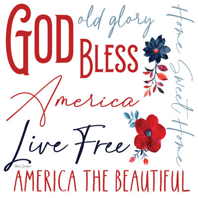 Gold Bless America by Nicole DeCamp
