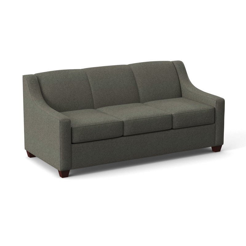 Phillips 76" Sofa Bed with Reversible Cushions, Empire Mahogany, Hybrid, Dorset Ash