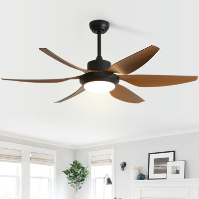 Lajuanna 54" 6 - Blade LED Propeller Ceiling Fan with Remote Control