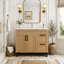 Meuble-lavabo moderne avec lavabo, grand espace de rangement, charnières à fermeture en douceur et montage facile pour des salles de bains élégantes et fonctionnelles.-2135400-2135401