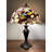 Haig Tiffany Style Table Lamp Magpie Bird Cherry Blossoms  LED Bulbs Included 16"W*16"D