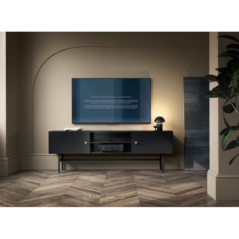 TV-LOWBOARD Divenos 155 cm, Black
